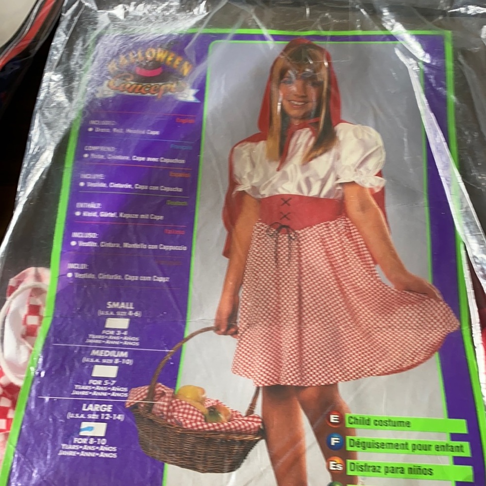 $3/15 Red Riding Hood Costume size Large(12-14) - Picture 1 of 4